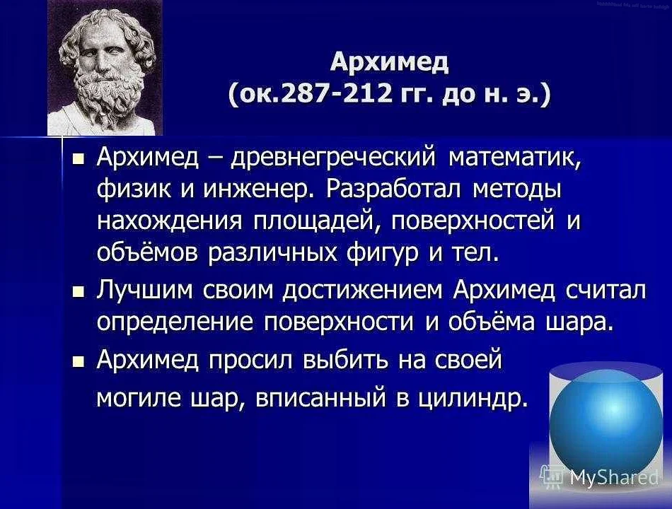 Что сделал Архимед для математики