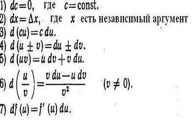 Дифференциал в математике