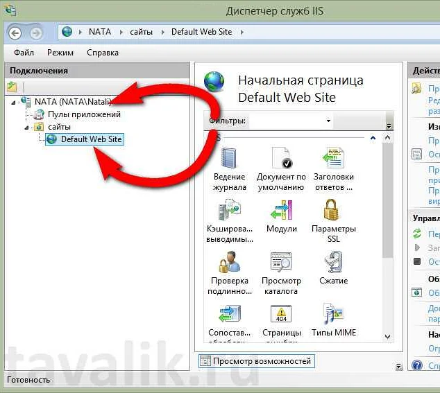 Шаг 5: Проверка доступности IIS