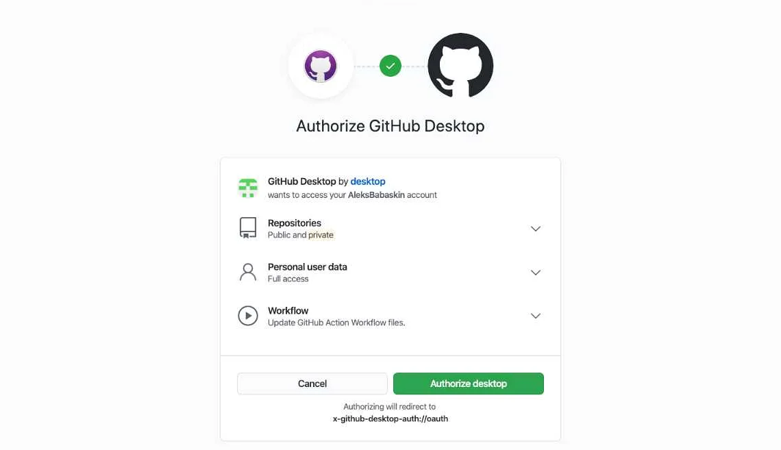 Установка Github Desktop