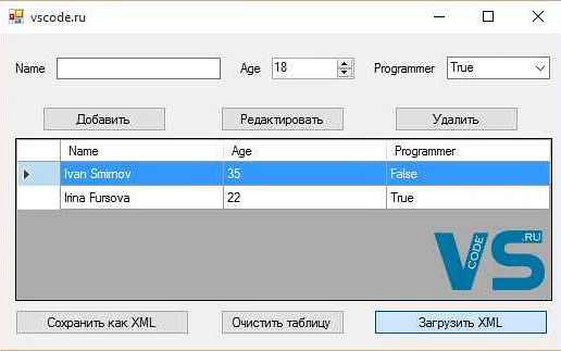 Очистка данных datagrid при переключении вкладки