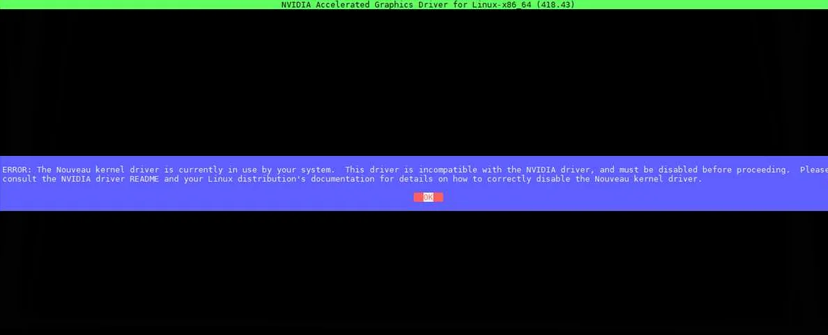 Необходимость отключения nouveau