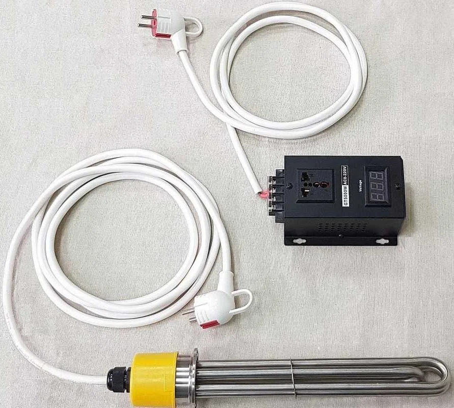 Подключение тэна с терморегулятором для нагрева воды на даче: шаг за ...