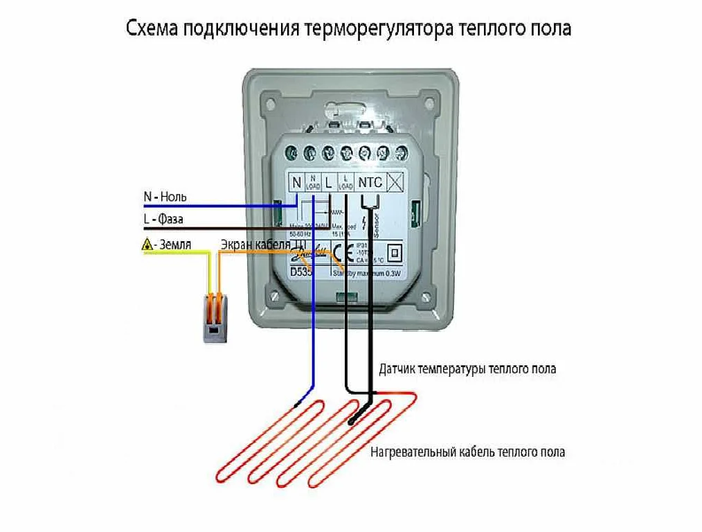 Правильное подключение электронного терморегулятора китайский