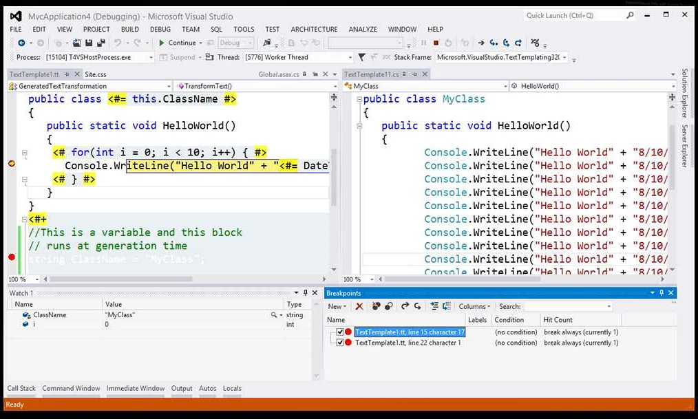 Щелкнуть правой кнопкой мыши на переменной