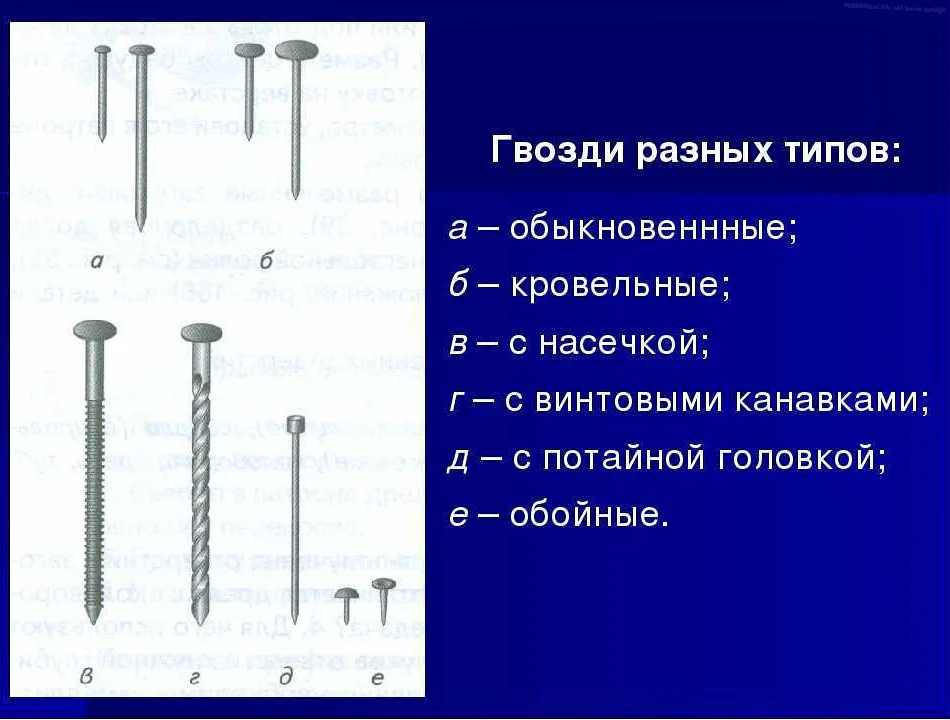 Как выбрать правильную длину гвоздя для надежной фиксации