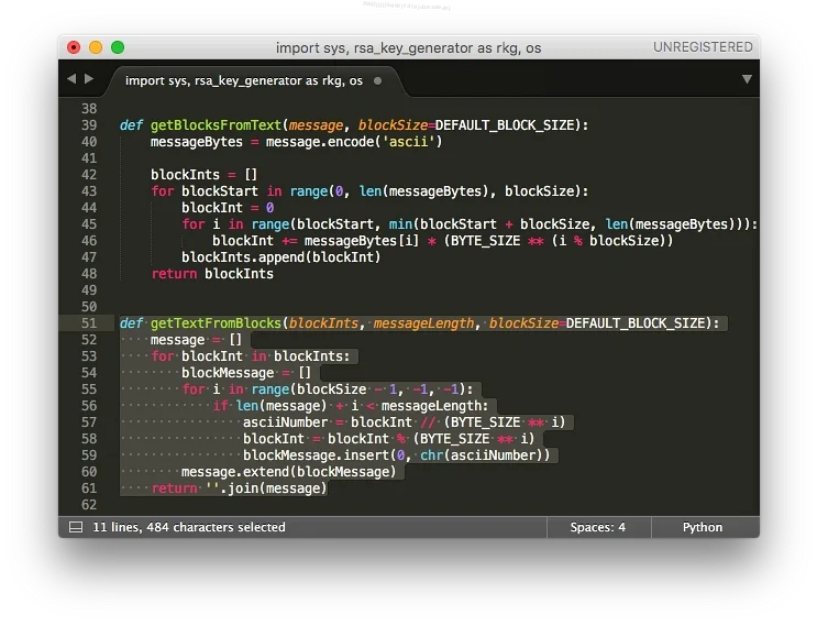 Как настроить отображение табуляции в Python IDE?