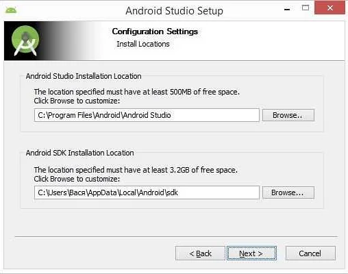 Шаг 8: Создание первого проекта в Android Studio