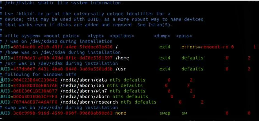 Как получить uuid диска используя fdisk?