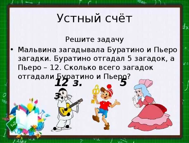 Фрукты, которые перечислял Буратино во время урока математики от Мальвины