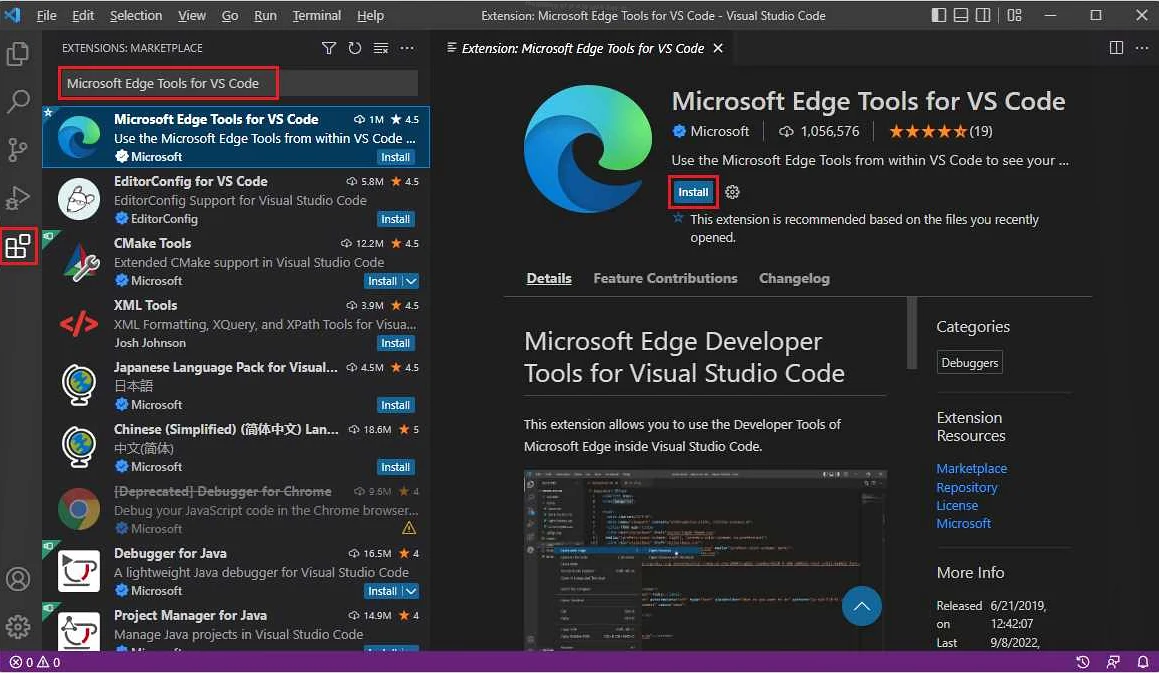 Проверка совместимости расширения с версией Visual Studio
